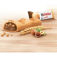 B-READY, Snack Bars, Crunchy wafer filled with delicious NUTELLA, 6 bars per pack