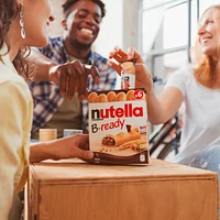 B-READY, Snack Bars, Crunchy wafer filled with delicious NUTELLA, 6 bars per pack