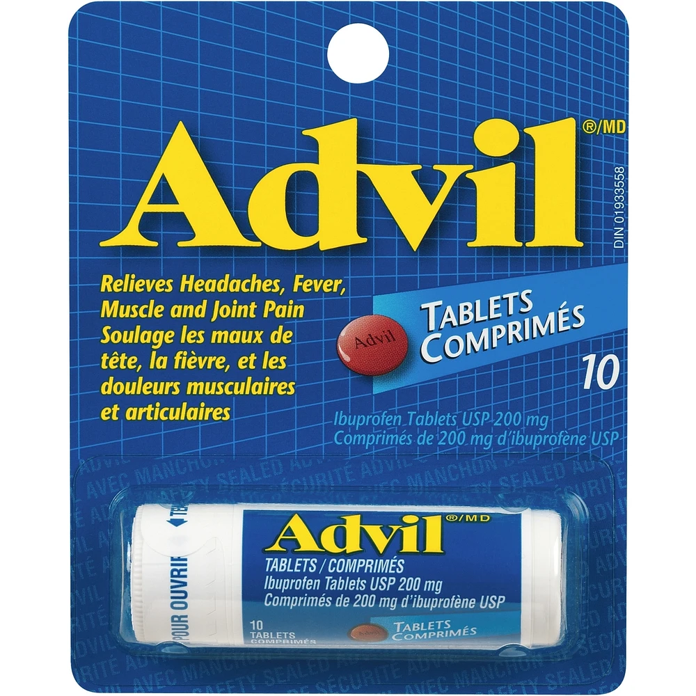 Advil Regular Strength Ibuprofen Tablets for Headaches and Pain Relief, 200 mg