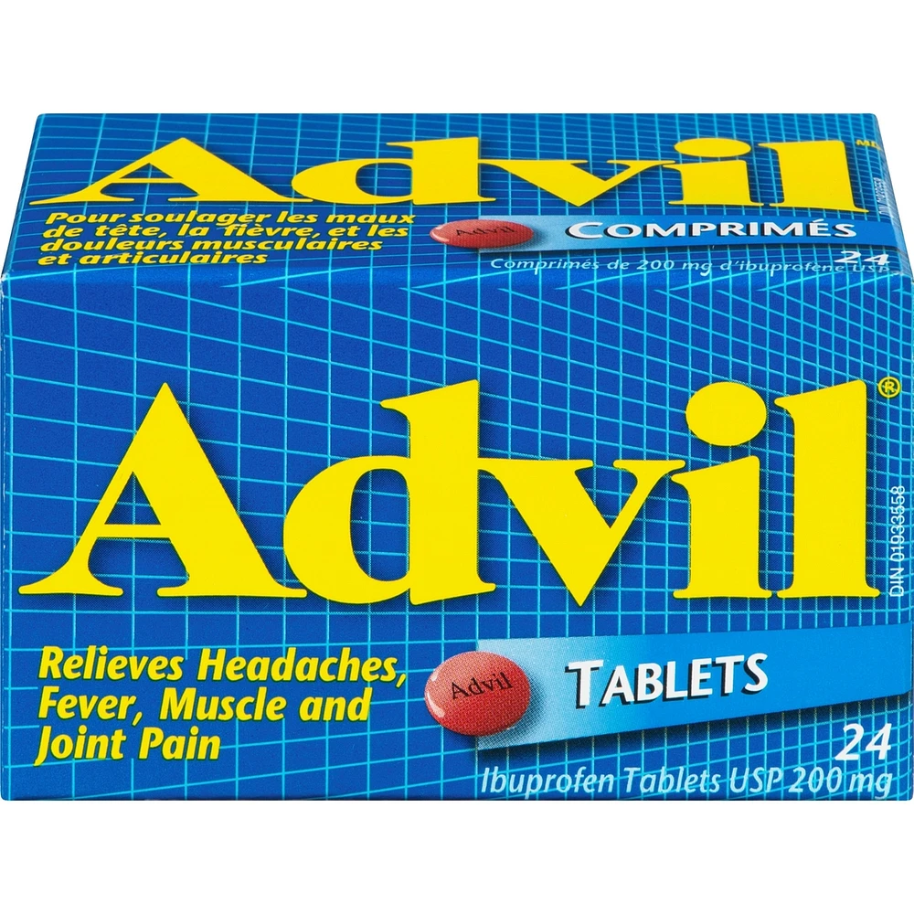 Advil Comprimés de 200 mg d'Ibuprofène USP Comprimés