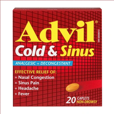 Cold & Sinus Analgesic + Decongestant 20 Caplets