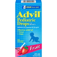 Advil Pediatric Drops for Infants for Fever and Pain Relief, Fruit, 24 mL