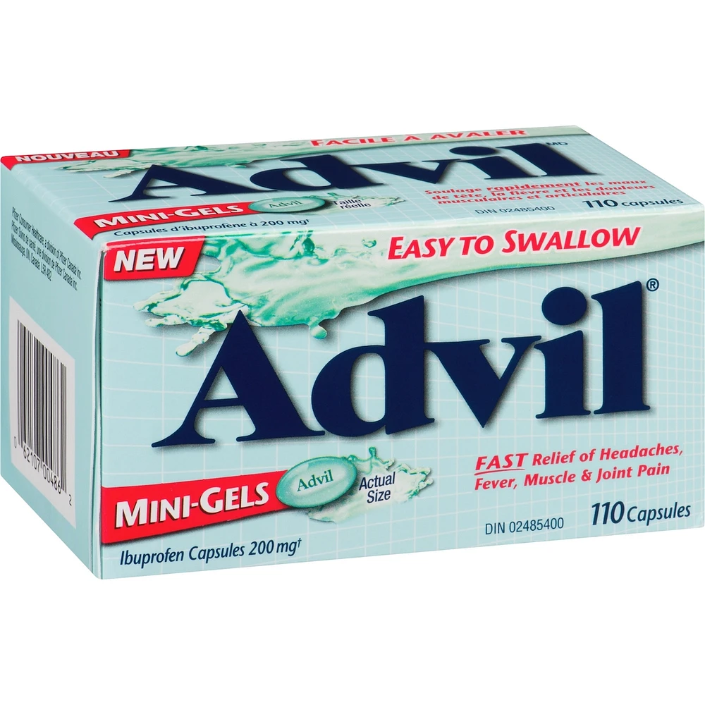 Advil Capsules d'Ibuprofène à 200 mg Mini-Gels Capsules