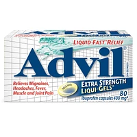 Advil Capsules de 400 mg d'Ibuprofène Extra Fort Liqui-Gels