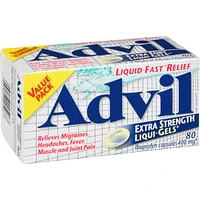 Advil Capsules de 400 mg d'Ibuprofène Extra Fort Liqui-Gels