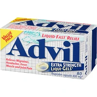 Advil Capsules de 400 mg d'Ibuprofène Extra Fort Liqui-Gels