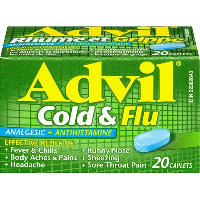 Advil Cold & Flu Analgesic + Antihistamine Caplets
