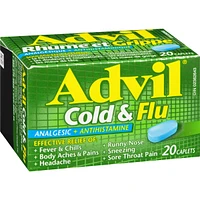 Advil Cold & Flu Analgesic + Antihistamine Caplets