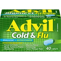 Advil Cold & Flu Analgesic + Antihistamine 40 Caplets