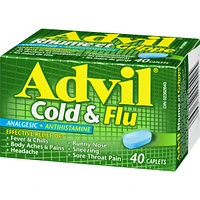 Advil Cold & Flu Analgesic + Antihistamine 40 Caplets
