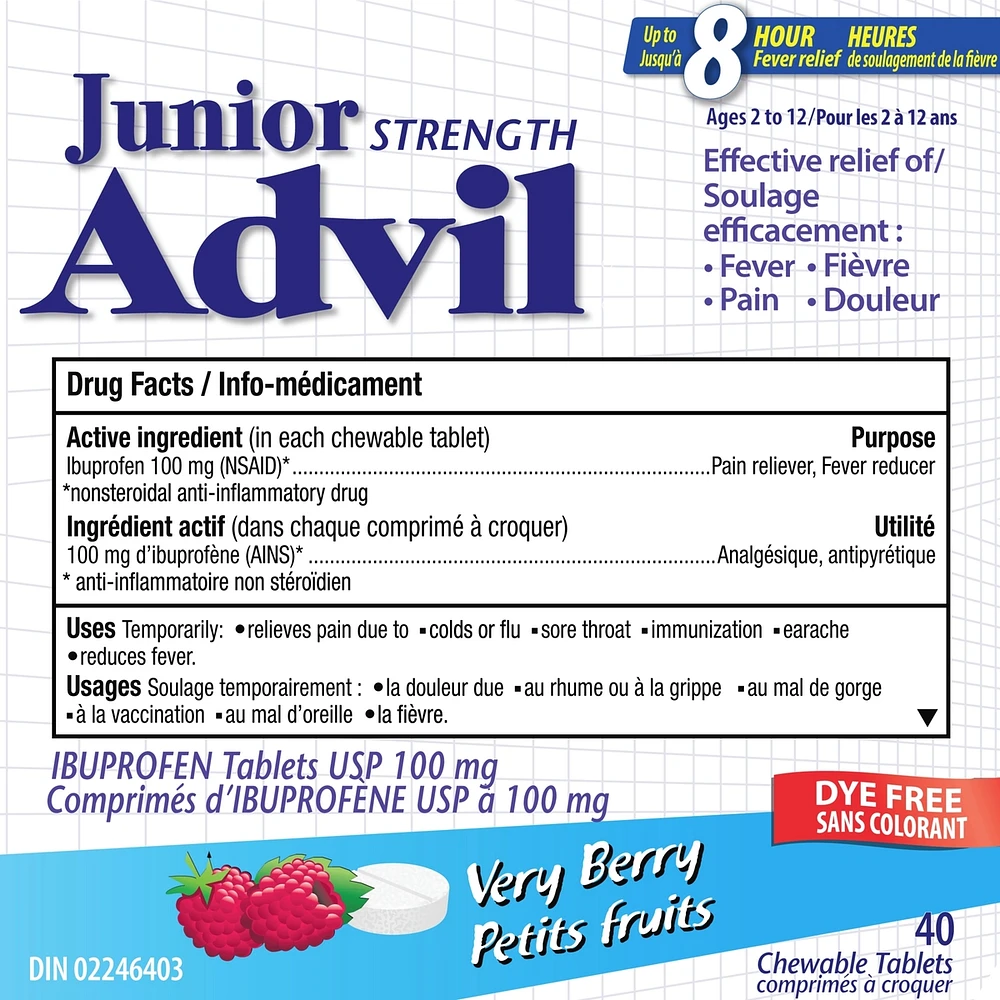 Junior Strength Advil (Chewable Tablets)