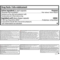 Advil Arthritis Pain Ibuprofen Capsules 400 mg 45 Long Lasting Liqui-Gels