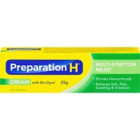 Preparation H® Multi-Symptom Hemorrhoid Treatment Cream with Bio-Dyne, 25g Tube