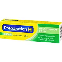 Preparation H® Multi-Symptom Hemorrhoid Treatment Cream with Bio-Dyne, 25g Tube
