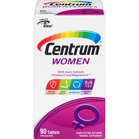 Centrum Women Multivitamin and Multimineral Supplement Tablets, 90 Count