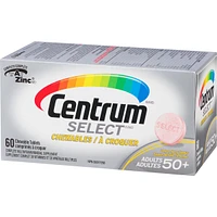 Centrum Select Chewables Adults 50+ Multivitamin Supplement Chewable Tablets, 60 Count