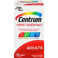 Centrum Forte Essentials Adult Multivitamin and Multimineral Supplement Tablets