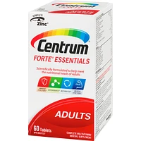 Centrum Forte Essentials Adult Multivitamin and Multimineral Supplement Tablets
