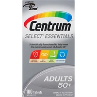 Centrum Select Essentiels 50+, un supplément complet de vitamines et de minéraux