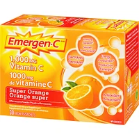 Emergen-C Vitamin C & Mineral Supplement Fizzy Drink Mix, Super Orange