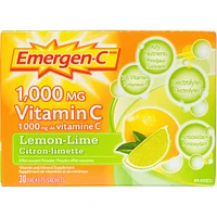 Vitamin C & Mineral Supplement Fizzy Drink Mix, Lemon Lime