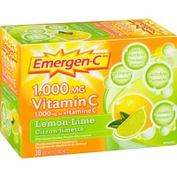 Vitamin C & Mineral Supplement Fizzy Drink Mix, Lemon Lime