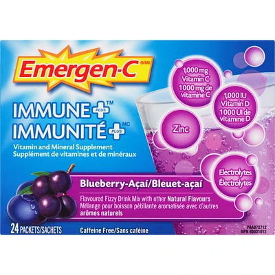 Emergen-C Immune+ Vitamin C & Mineral Supplement Fizzy Drink Mix