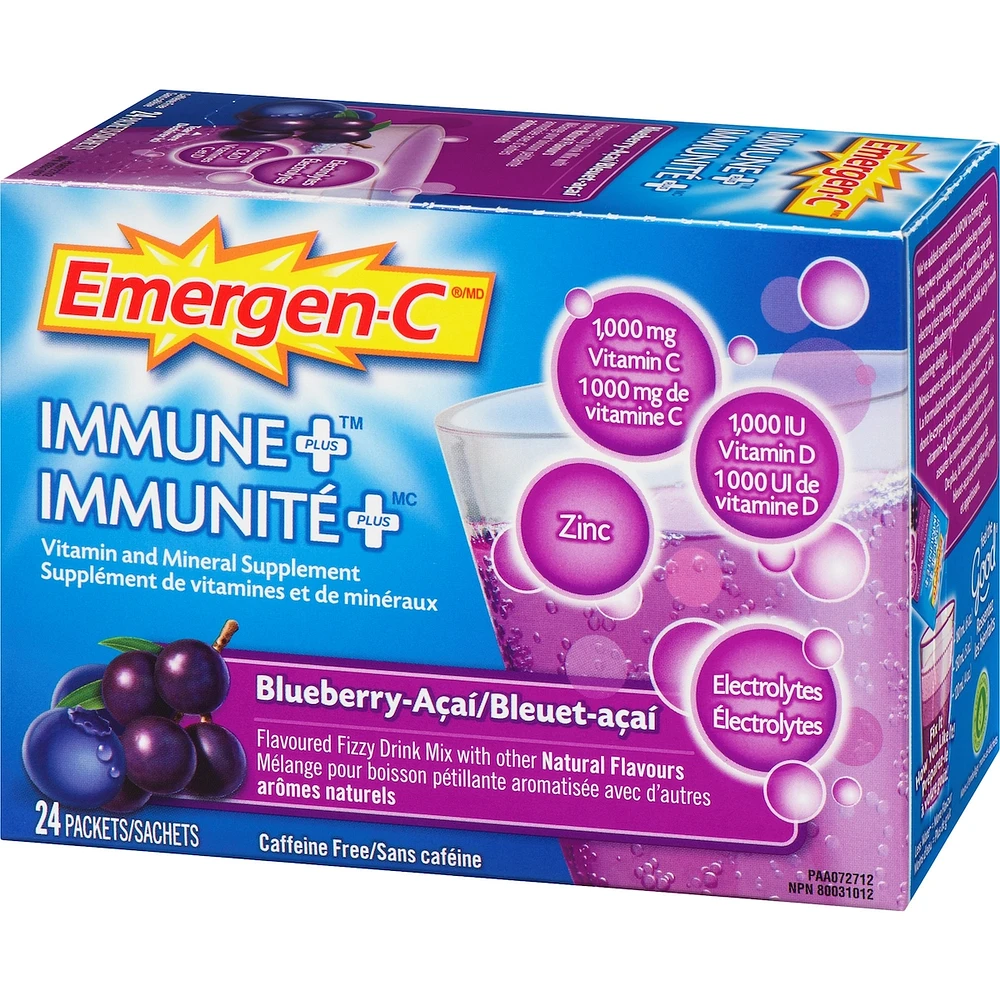 Emergen-C Immune+ Vitamin C & Mineral Supplement Fizzy Drink Mix