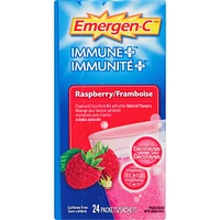 Immune+ Vitamin C & Mineral Supplement Fizzy Drink Mix, Raspberry