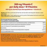 Emergen-C Gummies 500mg Vitamin C Supplement, Orange, Tangerine & Raspberry Flavours