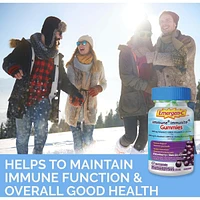 Immune+ Gummies 500mg Vitamin C and Multivitamin Supplement, Elderberry Flavour