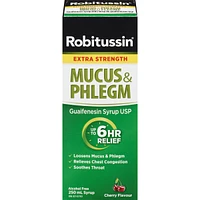 Robitussin Mucus & Phlegm Syrup Cherry Flavour Extra Strength ml