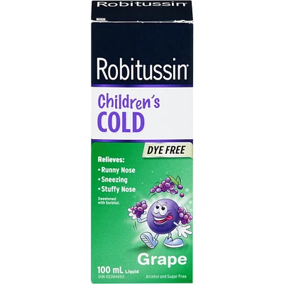 Robitussin Children's Cold Grape Liquid 100 ml