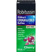 Robitussin Children's Cough & Cold Bedtime Liquid Cherry 100 ml