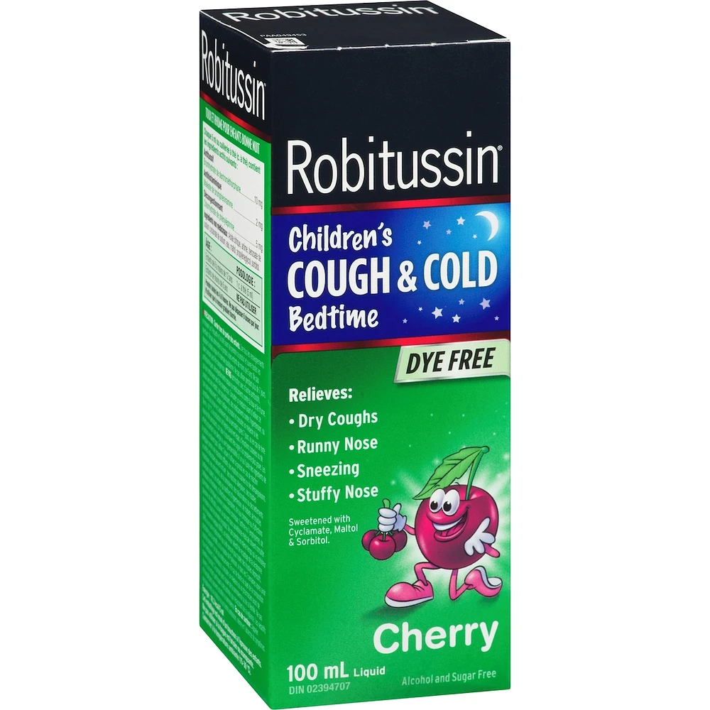 Robitussin Children's Cough & Cold Bedtime Liquid Cherry 100 ml