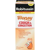 Robitussin Cough & Congestion Syrup Honey Extra Strength ml