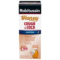 Robitussin Cough & Cold Syrup Honey Nighttime 230 ml