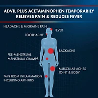 Advil Plus Acetaminophen Tablets