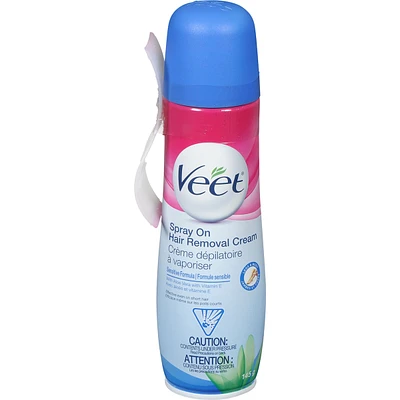 Spray On Hair Removal Cream Legs & Body Sensitive Formula