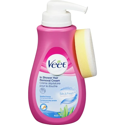 Veet® Pure™ In-Shower Hair Removal Cream, Sensitive Skin