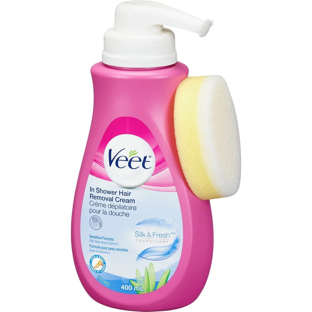 Veet® Pure™ In-Shower Hair Removal Cream, Sensitive Skin