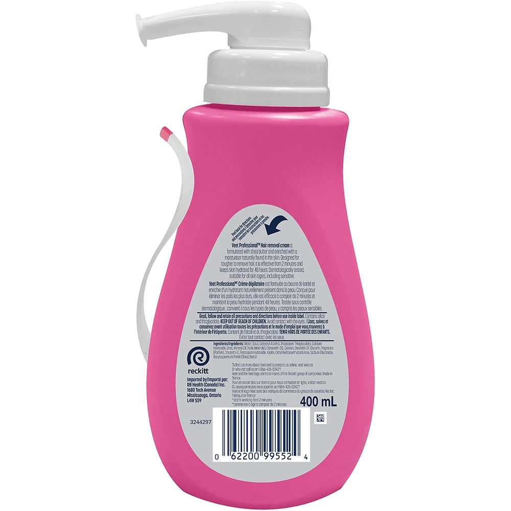 Veet® Professional™ Hair Removal Cream, Pump with Spatula