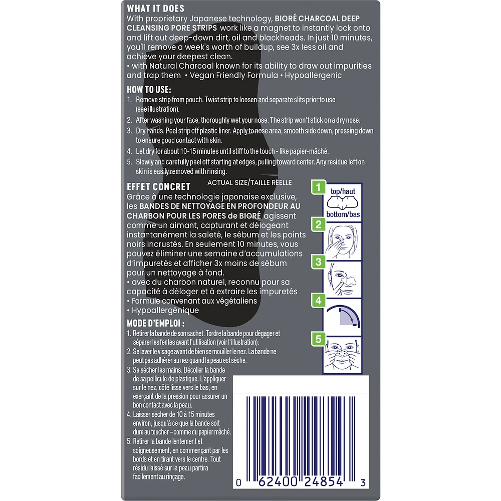 Deep Cleansing Charcoal Pore Strip Value Pack
