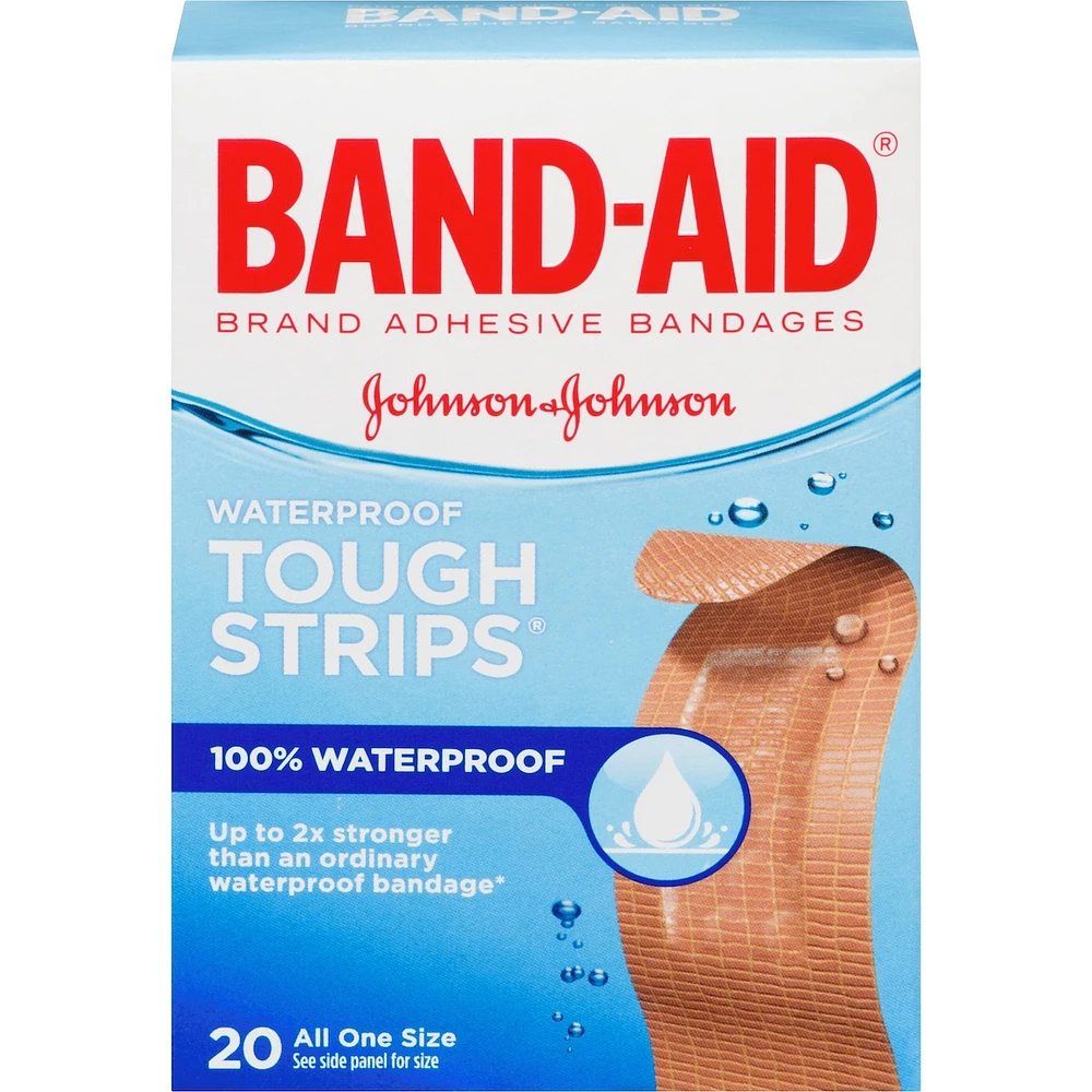 Tough-Strips Adhesive Bandages, Waterproof