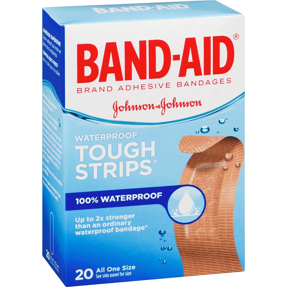 Tough-Strips Adhesive Bandages, Waterproof