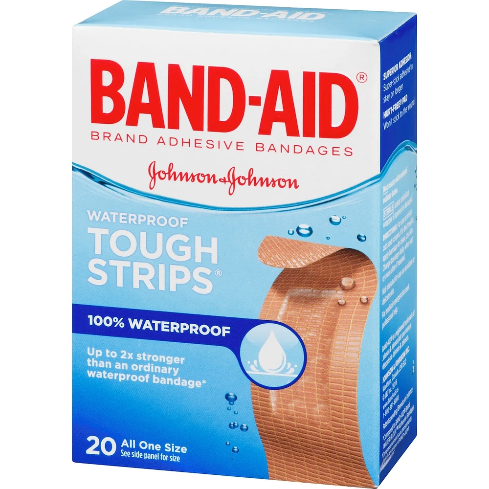 Tough-Strips Adhesive Bandages, Waterproof