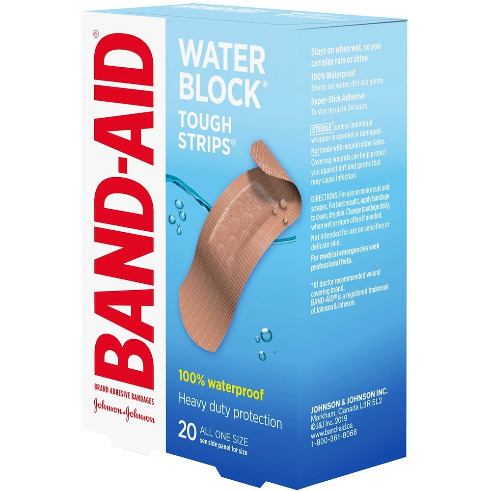 Tough-Strips Adhesive Bandages, Waterproof