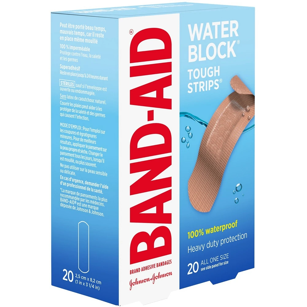 Tough-Strips Adhesive Bandages, Waterproof