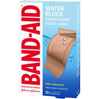 Tough-Strips Adhesive Bandages, Waterproof Extra Large