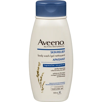 Aveeno Unscented Body Wash for Dry Skin Relief ML